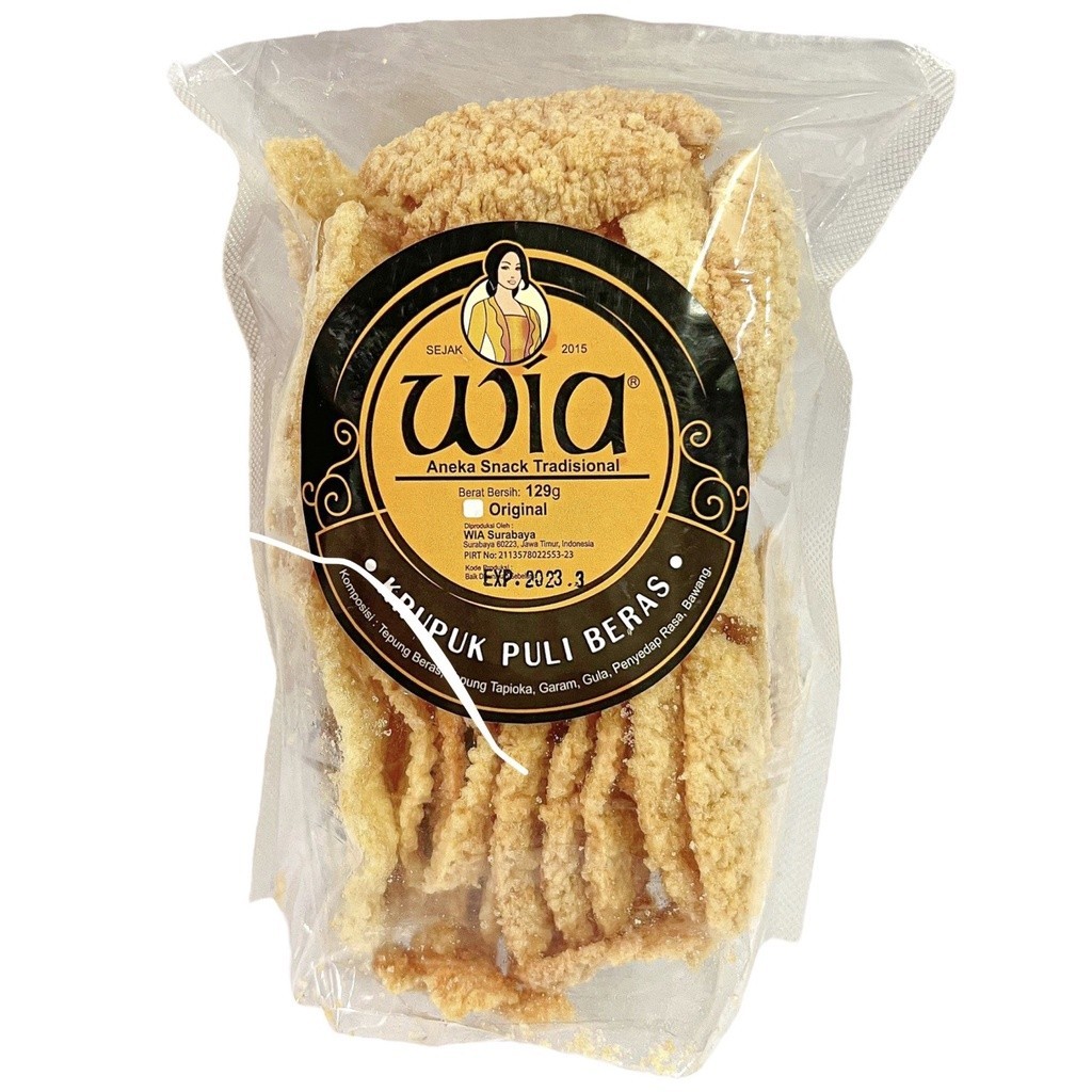 

Kerupuk Puli Beras cap Wia ±129gr