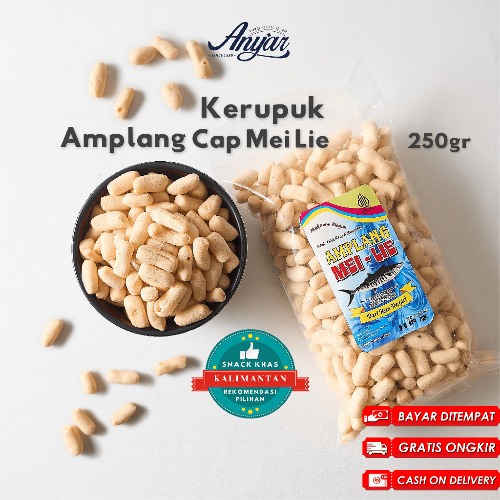 

Kerupuk Kuku Macan / Amplang cap Mei Lie (Rasa Ikan Tenggiri)