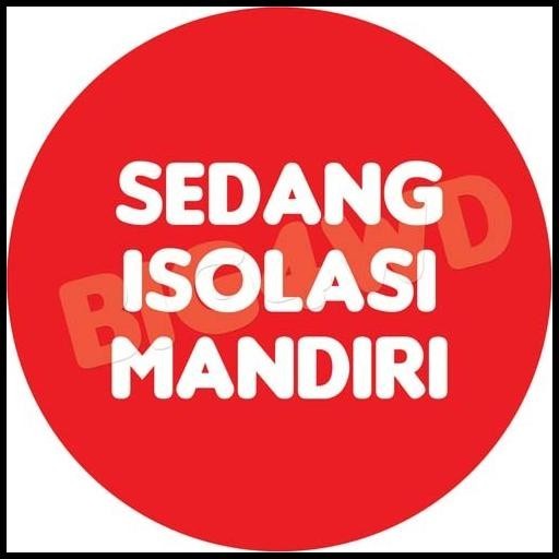 

HOT DEAL STIKER SEDANG ISOLASI MANDIRI !!!!!