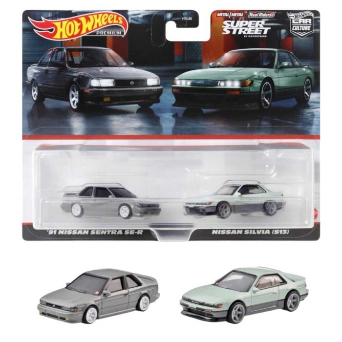 DISKON SPESIAL HOTWHEELS 2PACK NISSAN SENTRA + NISSAN SILVIA S13 ORIGINAL TERLARIS