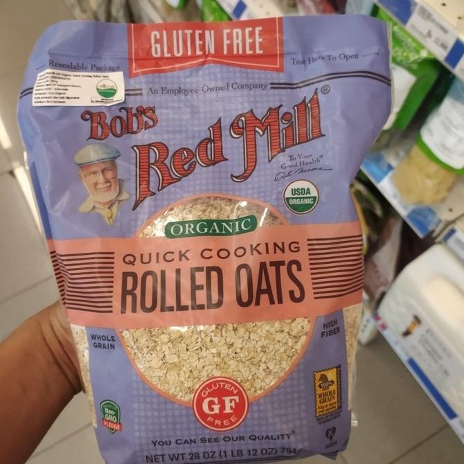 

boobs red mill organic quick cook rolled oat - oatmeal gluten free 793 BS