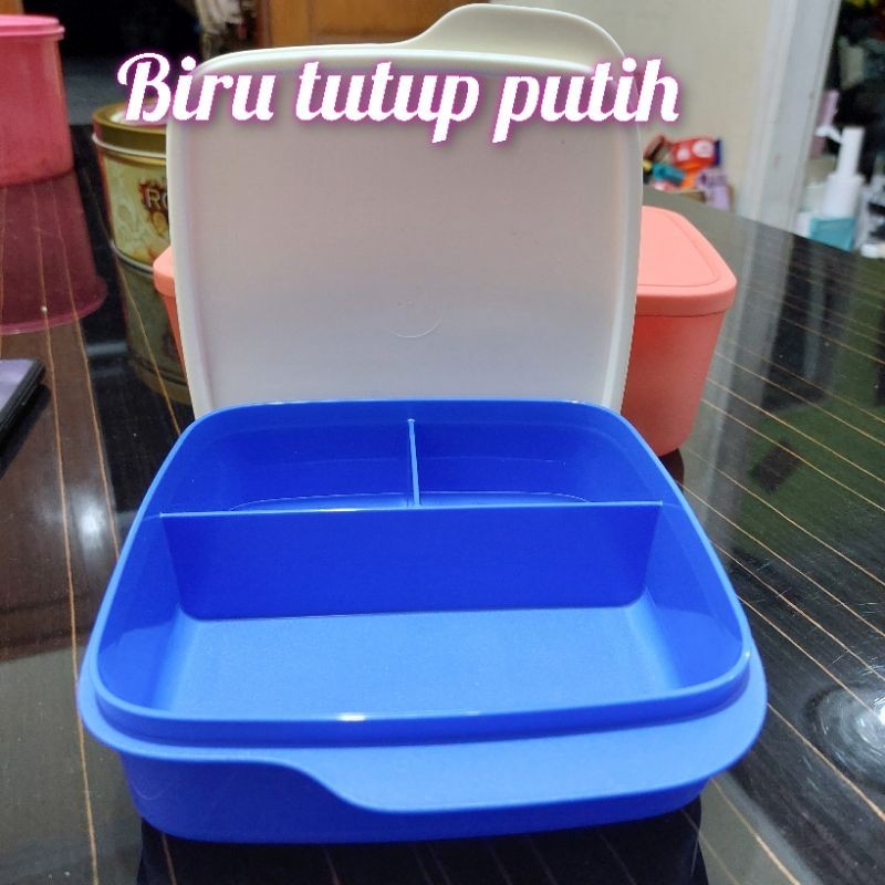 Lolly Tup 550 ml kotak bekal sekat 3 kotak bekal tupperware lolly plus tas