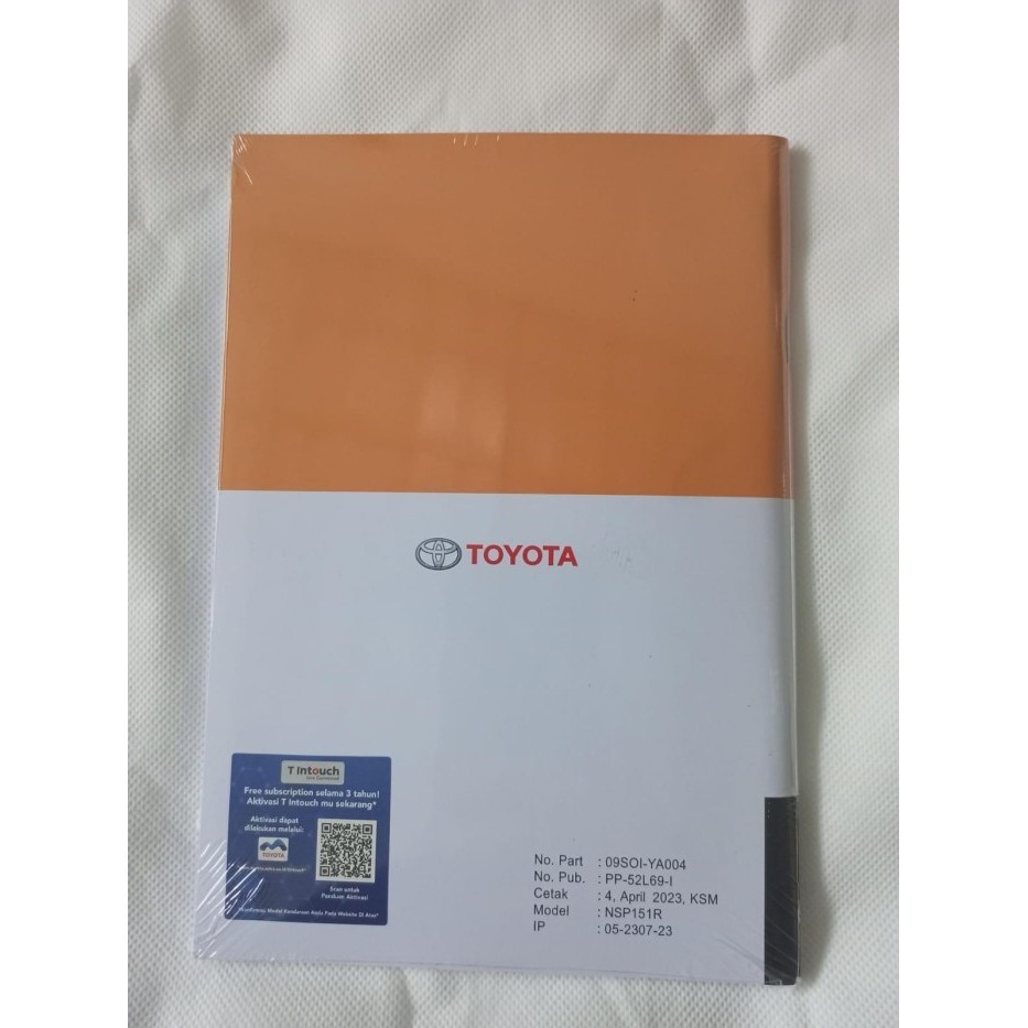 Buku Manual Pedoman Pemilik Integration Book New Yaris Original Produk Kekinian