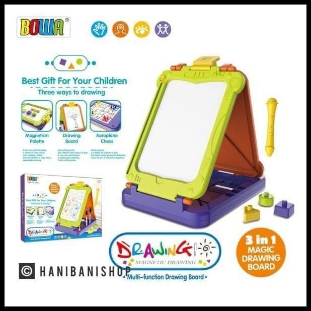 

HOT DEAL 3 IN 1 PAPAN TULIS ANAK / MAGIC DRAWING BOARD
