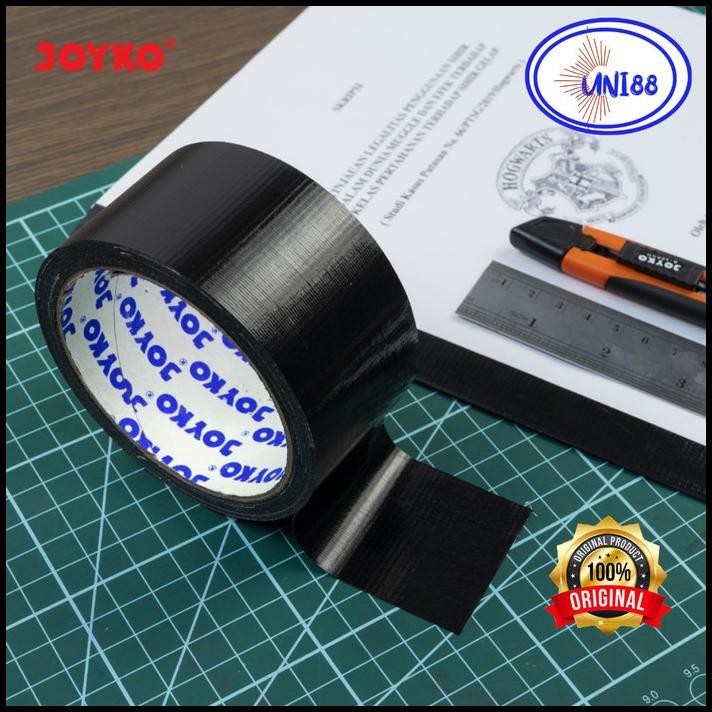 

TERMURAH LAKBAN HITAM LAKBAN KAIN KERTAS JOYKO 2 INCH 1 INCH TAPE ISOLASI JILID !!!!!!