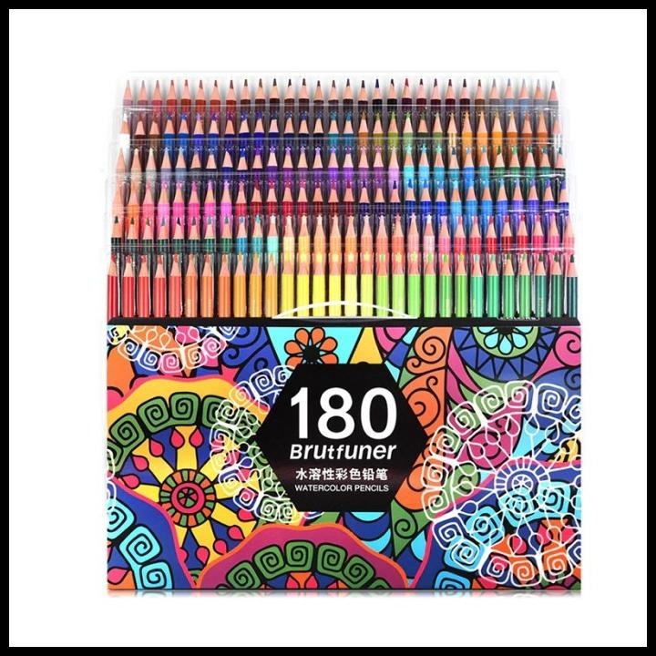 

HOT DEAL WATER SOLUBLE COLOR BRUTFUNER PAINTING WATER PENCILS COLOR SET 180PC !!!