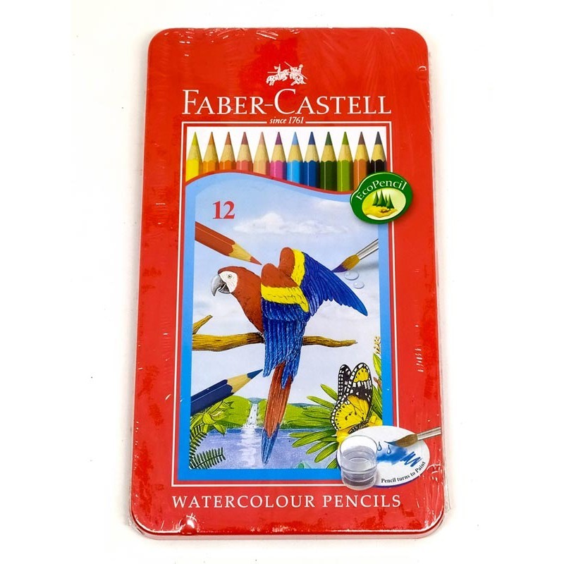 

Faber-Castell - Pensil Warna (Watercolour) Tin Case 12