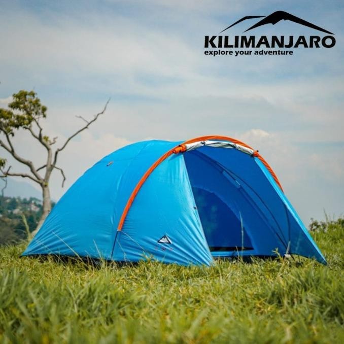 Tenda LWY Tenda Camping Double Layer Kapasitas 4-5 Orang