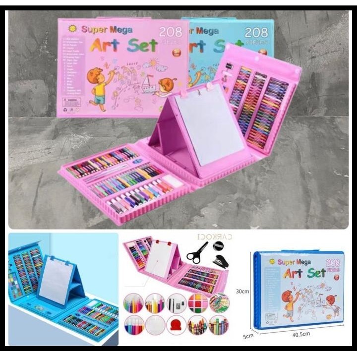 

HOT DEAL ALAT LUKIS 208PCS / CRAYON MEWARNAI / PENSIL WARNA CAIR / PAINTING SET