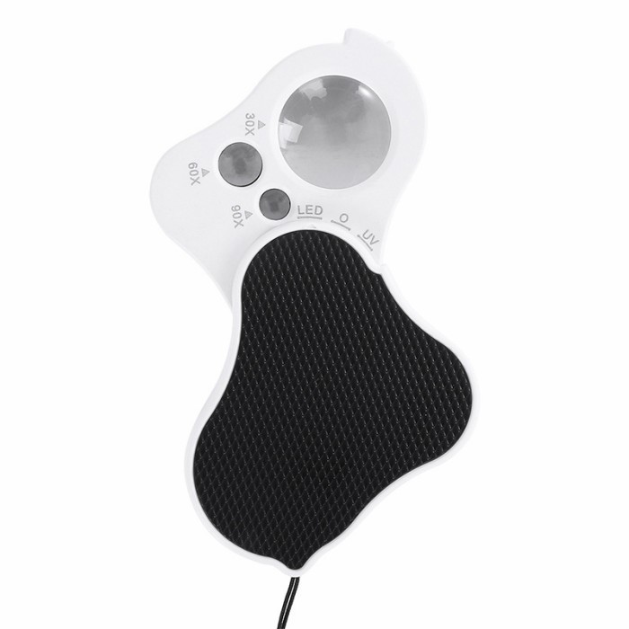 

Andma Kaca pembesar loop saku 30x 60x 90x 2 led ultraviolet uv