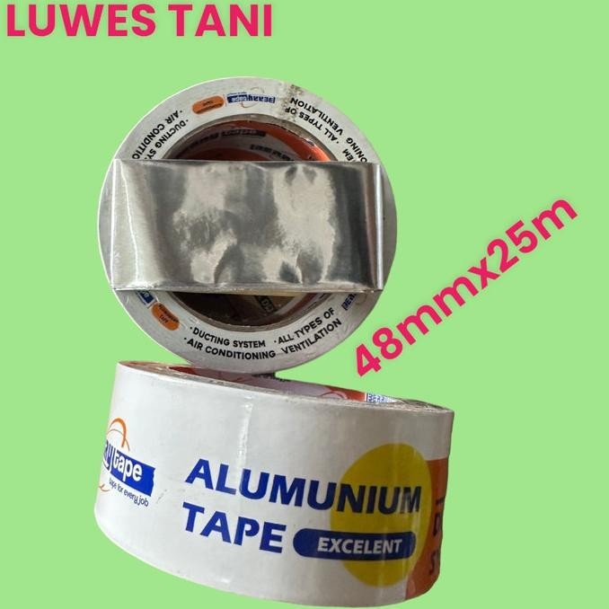 

((((()paling dicari] Aluminium Foil Tape 2 Inch Daimaru uk 48 mm x 40 Yard Isolasi Lakban