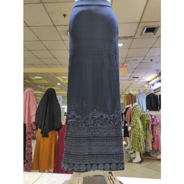 [LAST EDITION] MODEL TERKINI rok kaos Korea brukat panjang/rok brukat korea