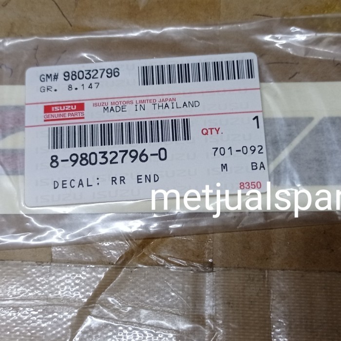 Stiker 4Wd Sticker 4Wd Logo Isuzu Dmax Ori