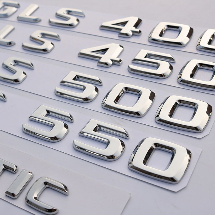 Emblem Tulisan Bagasi Gls Gls350 Gls400 Gls450 Gls550 Mercededes Benz