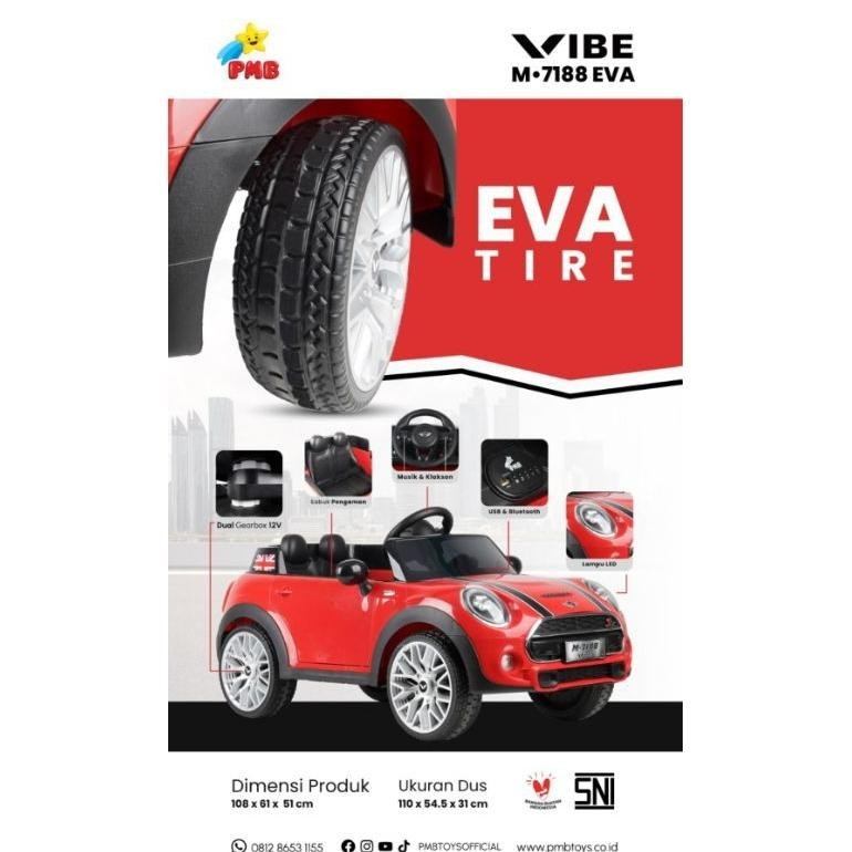 ADF Mainan Mobil Aki Anak PMB M-7188 Moris Mini Double GearBox&Pacific PM-7612 Dual Gear Box TERLARI