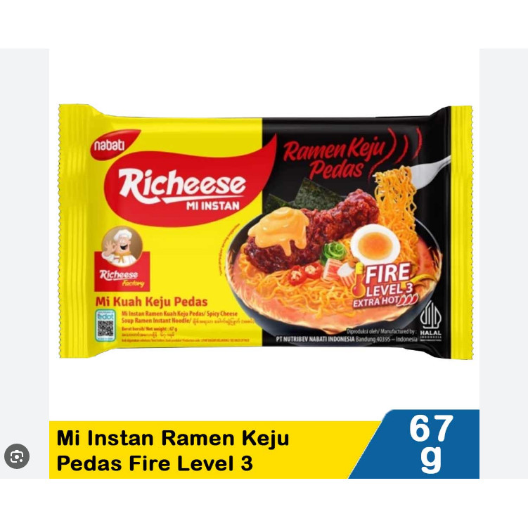 

Mie Richeese Nabati Ramen Keju Original