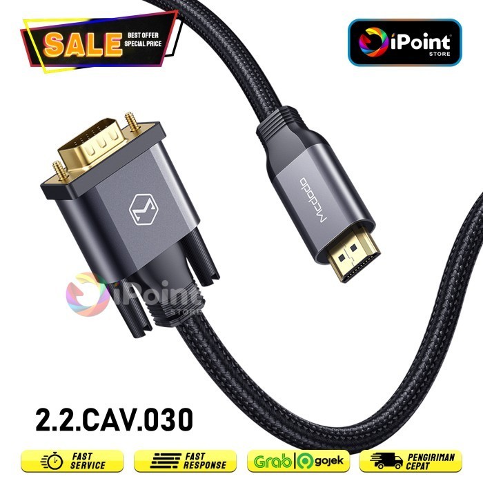 Kabel HDMI to VGA MCDODO 1.2 M