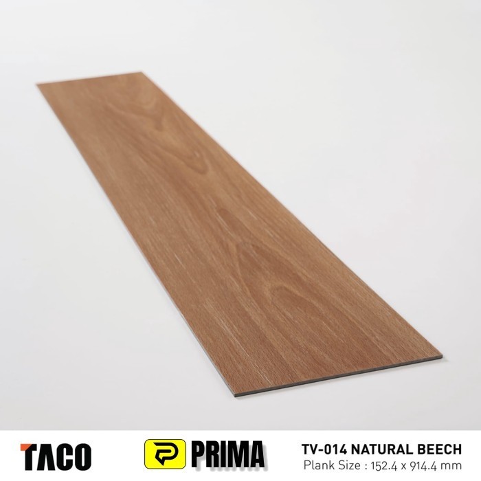 Taco Lantai Vinyl 3Mm Wood Series Tv-014 Natural Beech