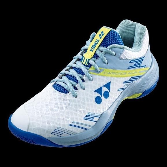 Sepatu Bulutangkis Yonex Shb Cascade Accel Smoke Blue White Premium Berkualitas
