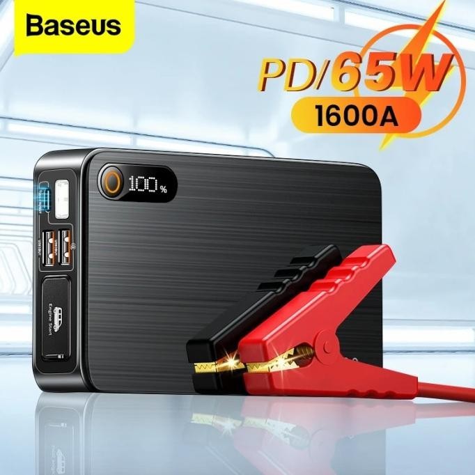 BASEUS CAR JUMPER STARTER SUPER ENERGY POWERBANK 16000mAh 1600A AKI