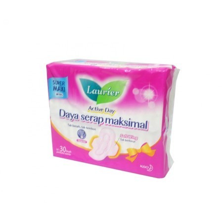 LAURIER Active Day Super Maxi Wing Isi 30 Pads