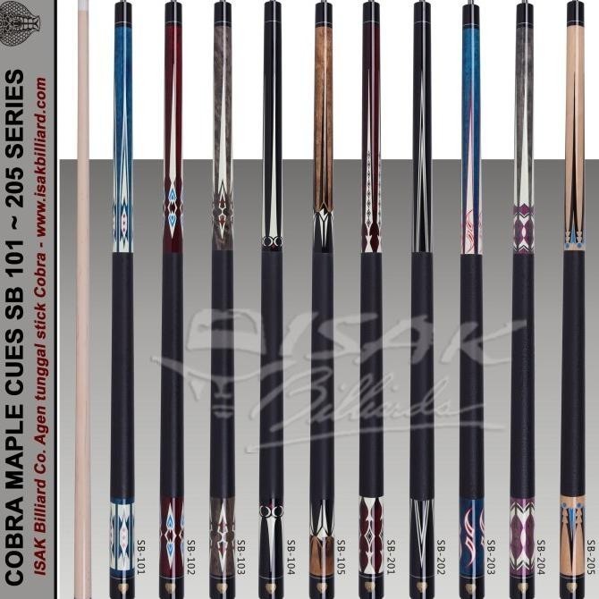 SALE COBRA SB-104 - MAPLE POOL BILLIARD CUE STICK - STIK BILIAR - 13