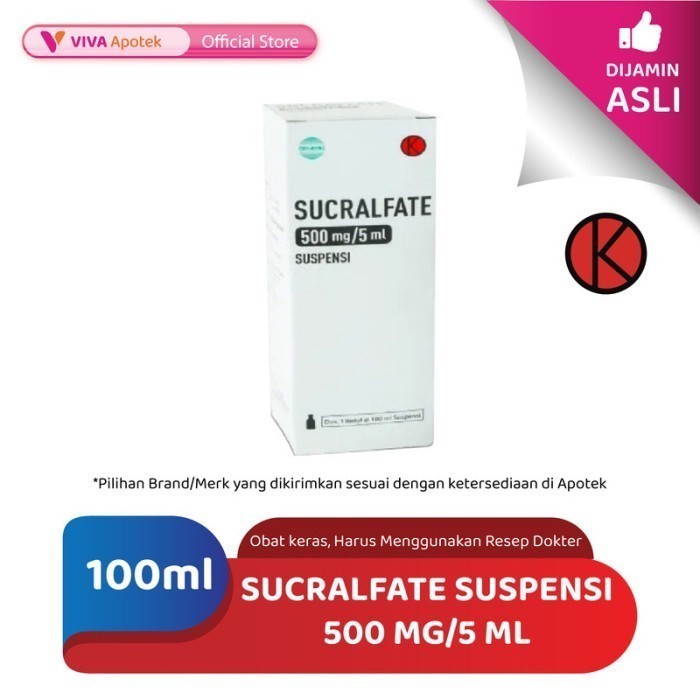 Sucralfate Suspensi 500 mg/5 ml (100 ml)