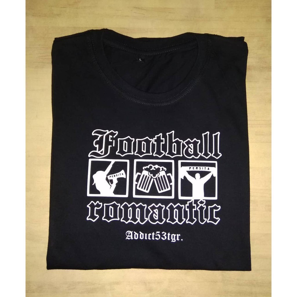 Kaos T Shirt Pria Football Addict Casual Hooligan Modern Football