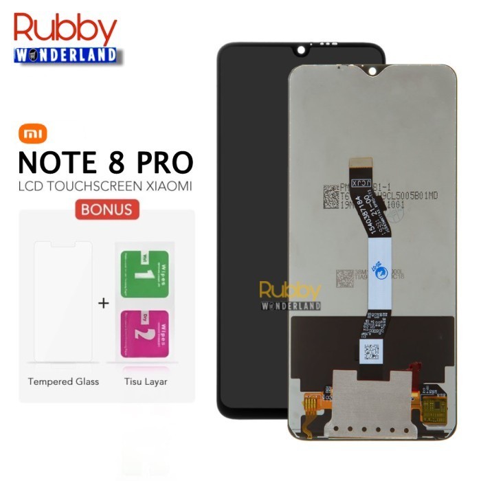 LCD + Touchscreen Xiaomi Redmi Note 8 Pro Original 100% Bergaransi