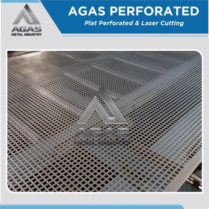 Plat Lubang Perforated Kotak Besi