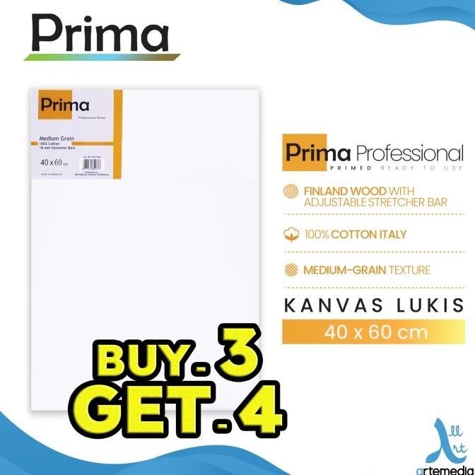 

Kanvas Lukis Prima Professional 40x60cm Cotton Canvas