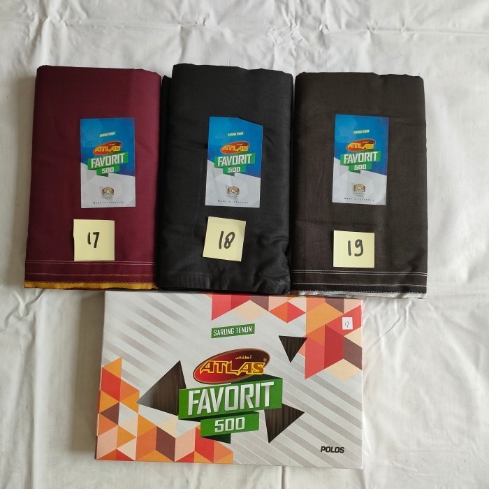Sarung Atlas Favorit Polos Warna Random
