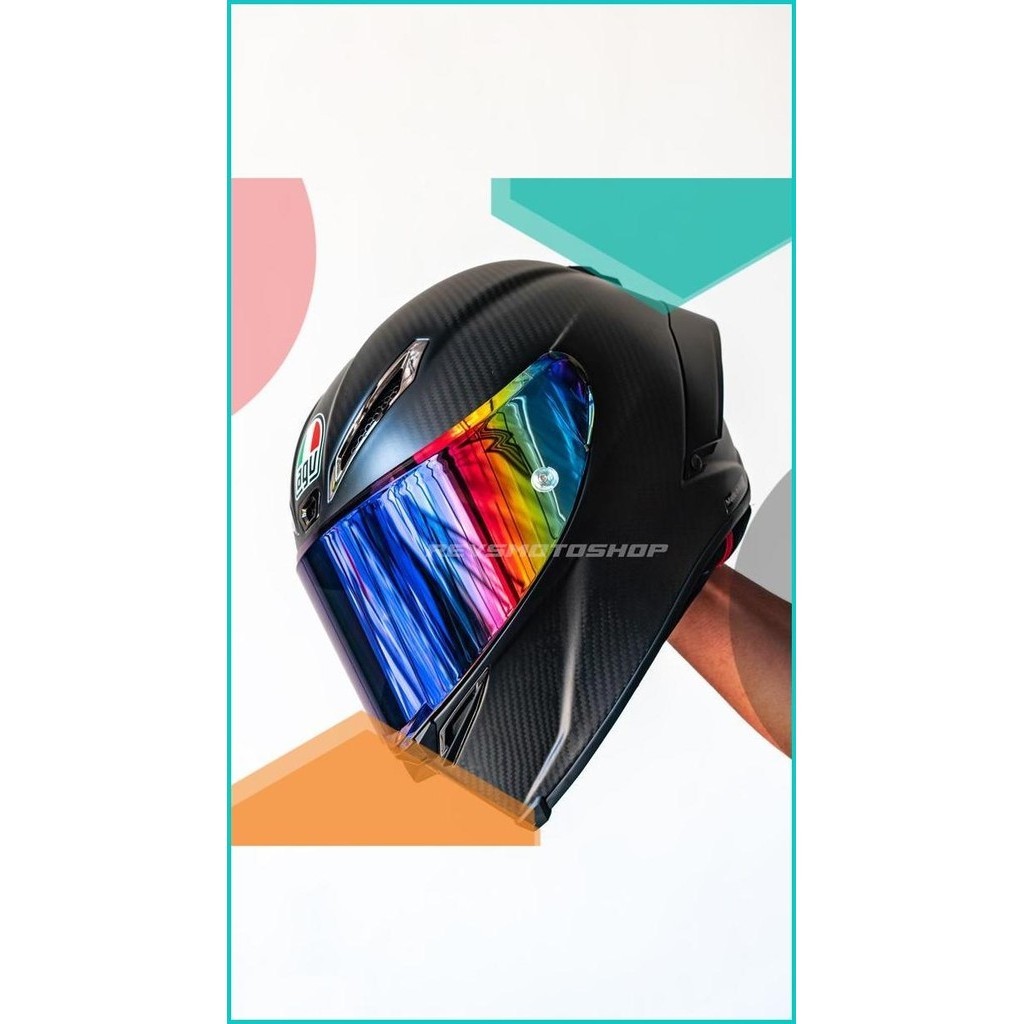 VISOR AGV PISTA GPRR / CORSA R (race 3) IRIDIUM RAINBOW - AFTERMARKET