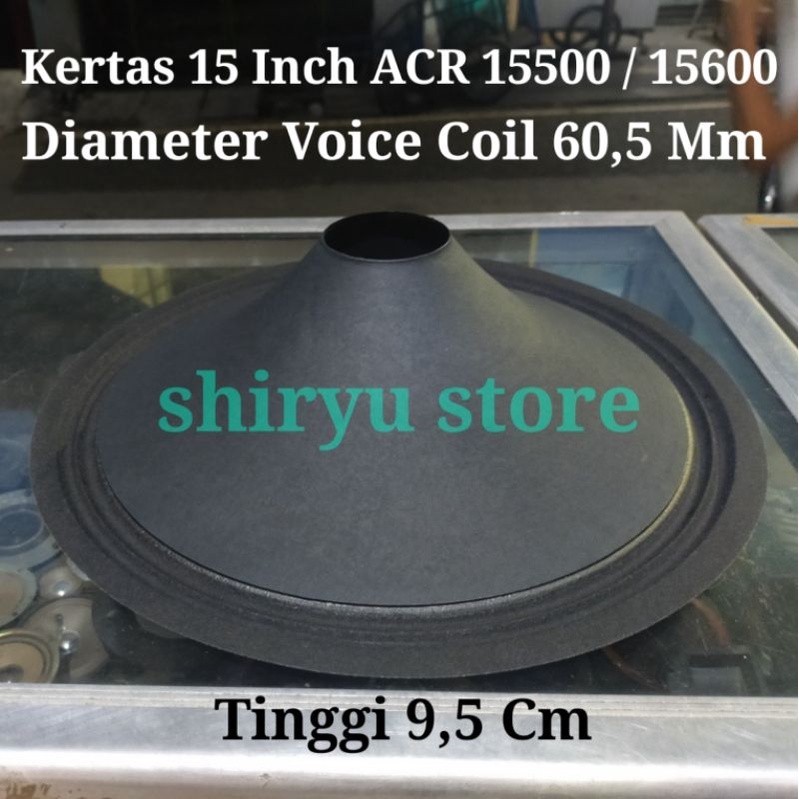 BISA COD KERTAS SPEAKER DAUN MIC 15 INCH INCI IN ACR 15500 15600 COIL 60,5 60.5 MM 6 CM BISA COD