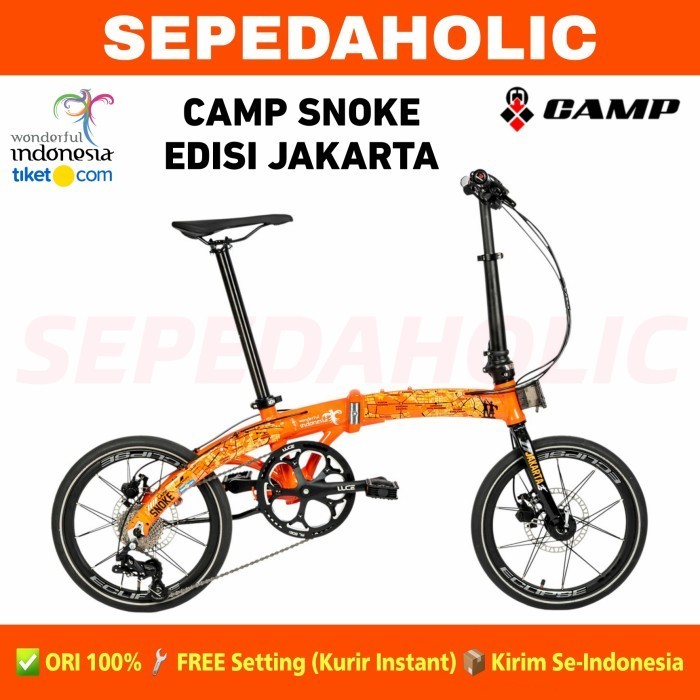 Sepeda Lipat ELEMENT CAMP SNOKE Edisi Jakarta Folding Bike 16 Inch