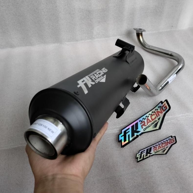 TERMURAH Knalpot Standar Racing Copy CMS Vario 150 LED Vario 125 LED - FK Racing Suara Bass Adem df-