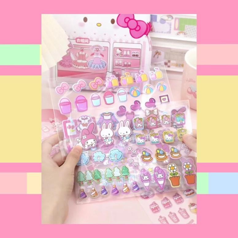 

Stiker Book Sticker Buku Karakter Kartu Sanrio Hello Kitty Kuromi My Melody Lucu Unik Kado Hadiah Gift/Buku Stiker A6 Premium Motif Sanrio/Buku Dekorasi Album Sticker Motif Cinnamorol Melody Kuromi Gratis Ongkir