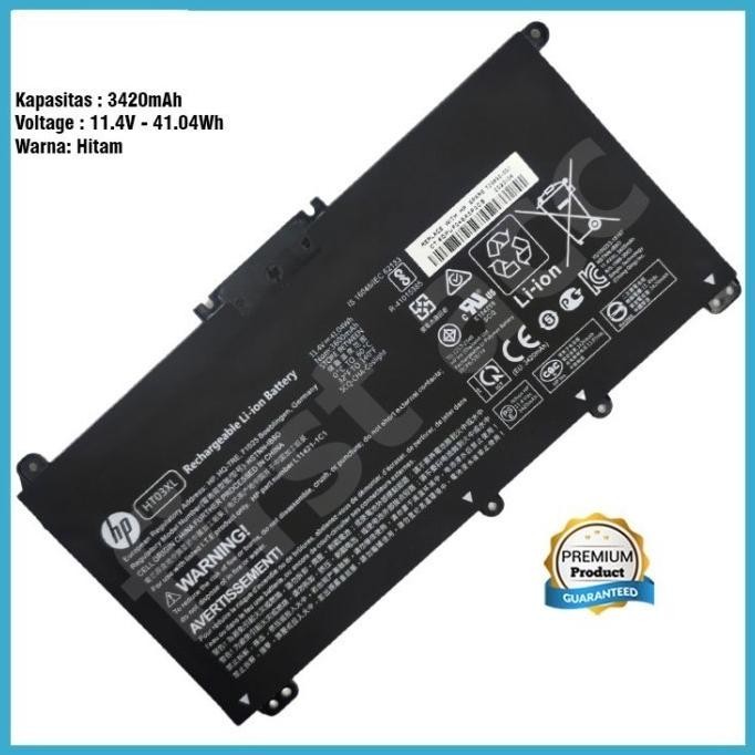 BATRE BATTREY BATERAI HP LAPTOP 14S-CF2XXX SERIES HP PAVILION 15-DA SERIES T2405