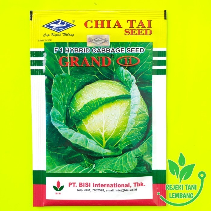 Benih Kubis Grand 11 Isi 15 Gr Benih Kubis Hibrida F1