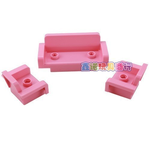 City Sofa Kursi Pink Minifigure Lego Duplo