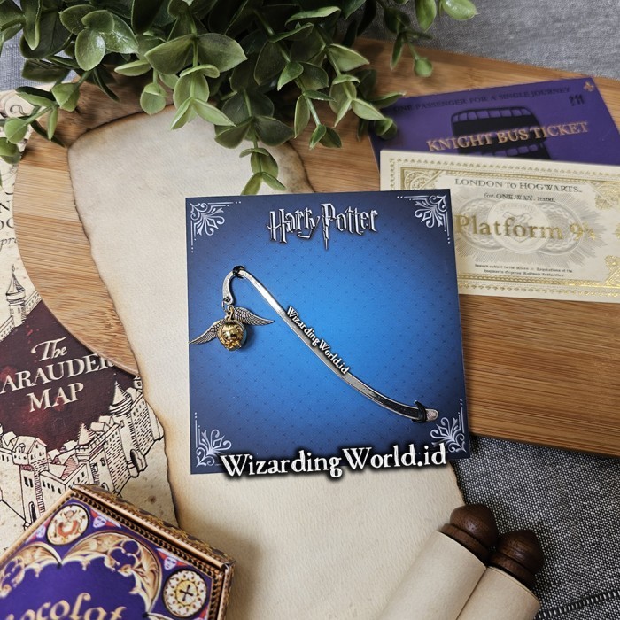 

Golden Snitch Bookmark Pembatas Buku Harry Potter