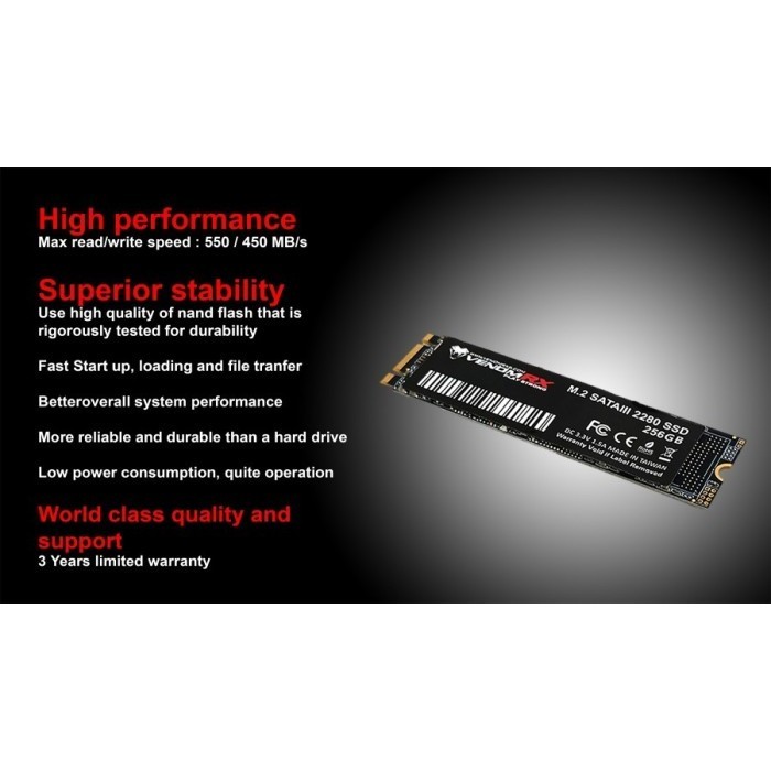 Venomrx Ssd 256Gb M2 Sata / Ssd 256Gb M.2 Sata 3