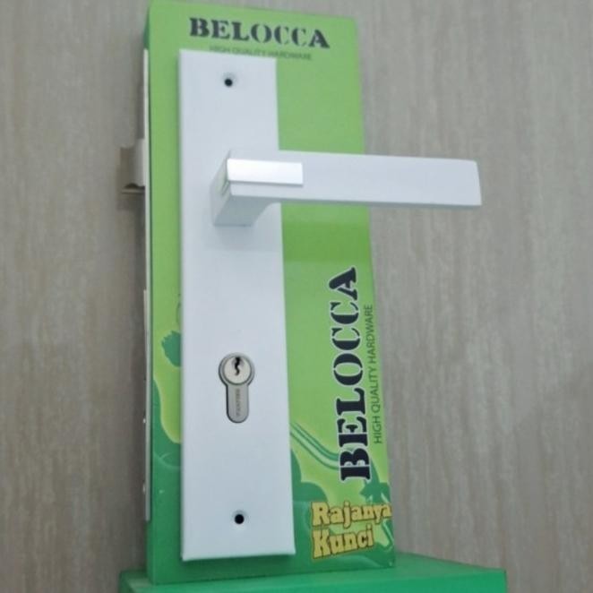 Handle Kunci Pintu Rumah Besar White Putih Minimalis Evander.Online