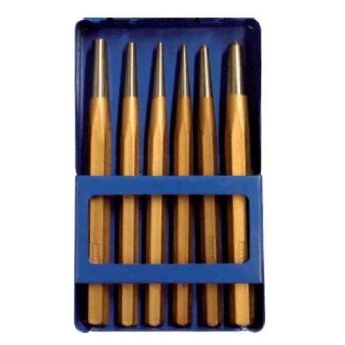 Krisbow Set Center & Taper Punch 6 Pcs