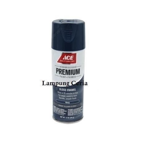 Cat Semprot Biru Ace Premium Primer Navy Enamel Paint