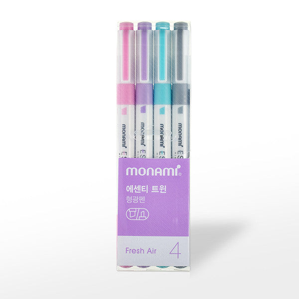 

MONAMI Highlighter Essenti Twin Set - 4 colors/Fresh Air