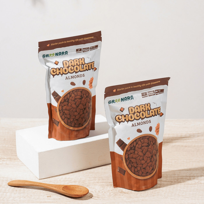 

Andan Greenara Dark Chocolate Almonds 120Gr / Kacang Almond Coklat