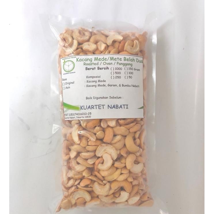 

1Kg Roasted Mede/ Mete Kacang Mede Sulawesi - Belah 2 Rasa Ori /Asin