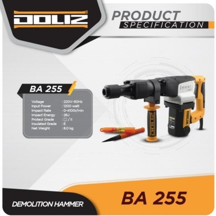Mesin Bor Doliz Ba255 Bor Bobok Tembok Demolition Hammer Doliz Ba 255