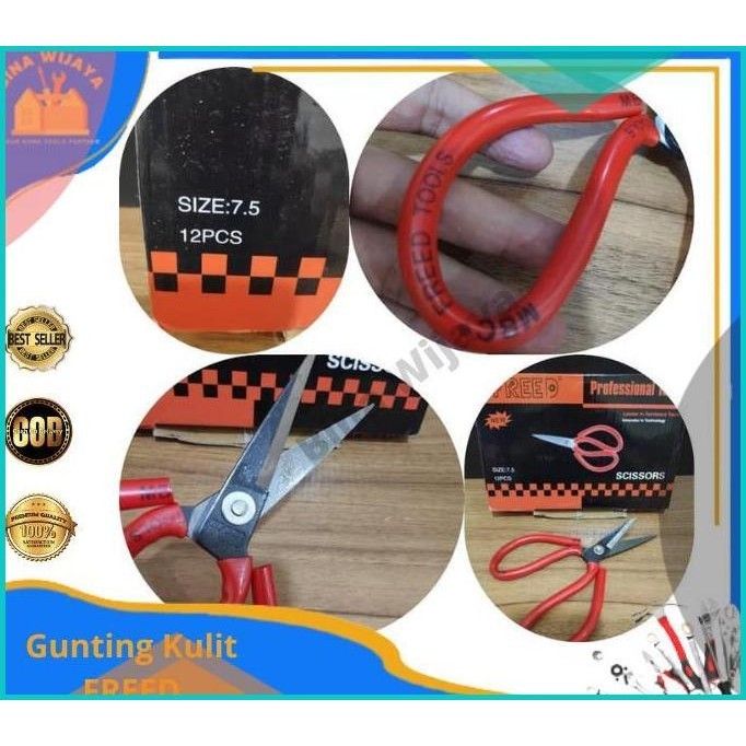 

Gunting Kulit A2 Scissors FREED Bahan Seng Kardus 7.5 Inch 13m4yZ4 per